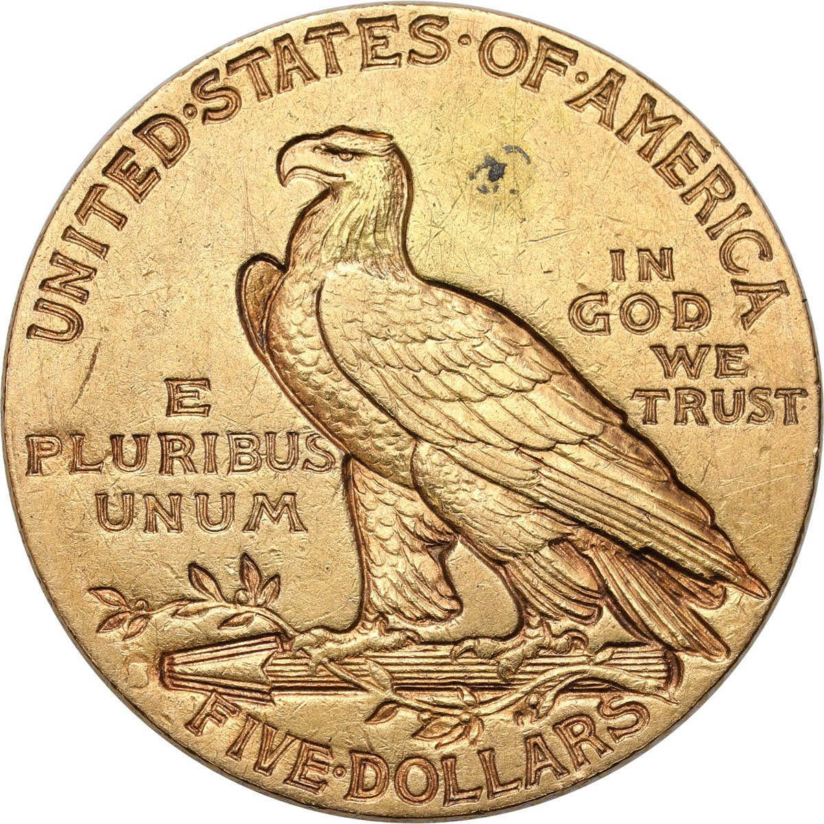 USA. Złote 5 dolarów 1912 Indianin S - San Francisco