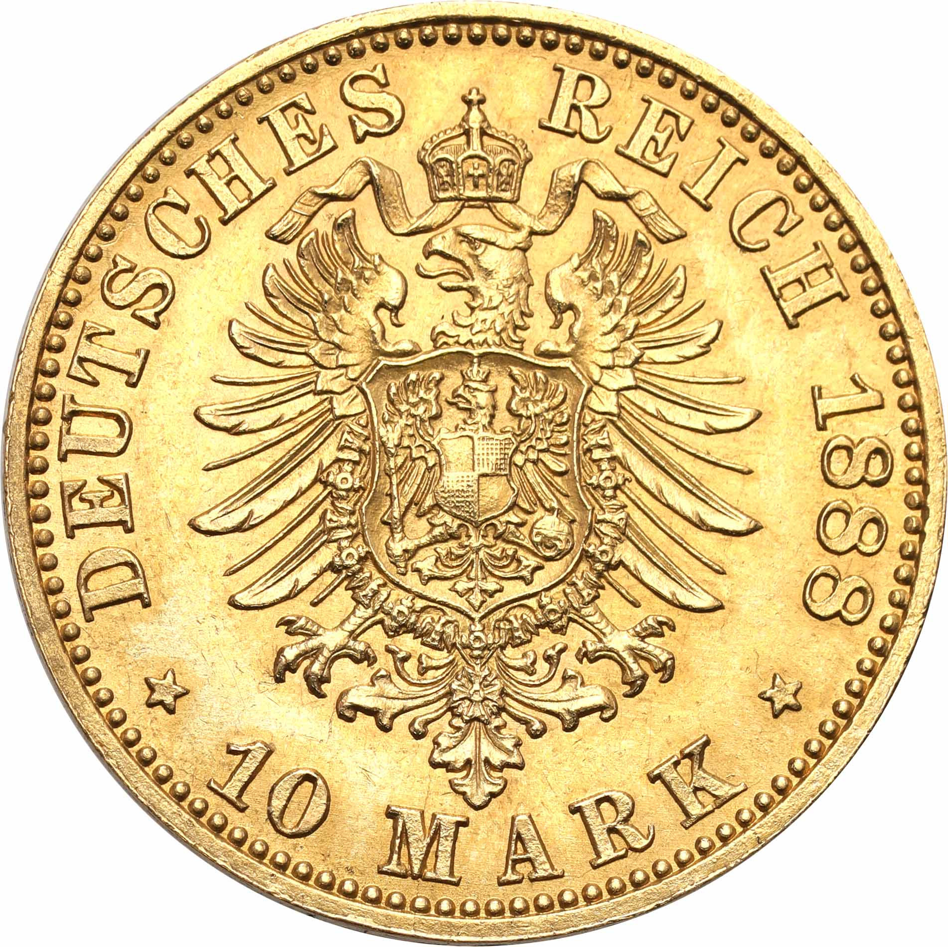 Niemcy, Prusy. Fryderyk 10 marek 1888 A, Berlin