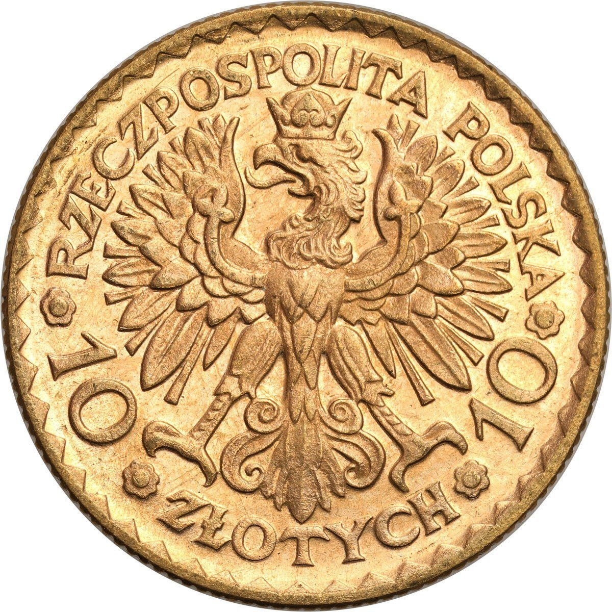 II RP. 10 złotych 1925 Bolesław Chrobry - PIĘKNY