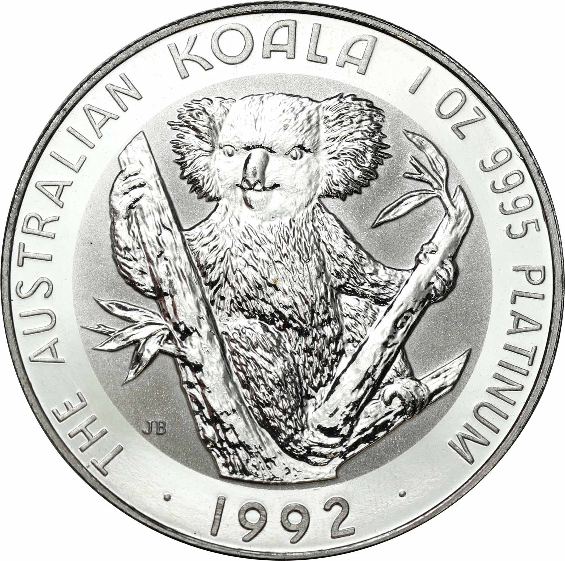 Australia Elżbieta II 100 dolarów 1992 Koala - UNCJA PLATYNY