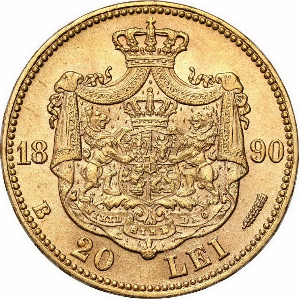 Rumunia 20 Lei 1883 Karol I - PIĘKNE