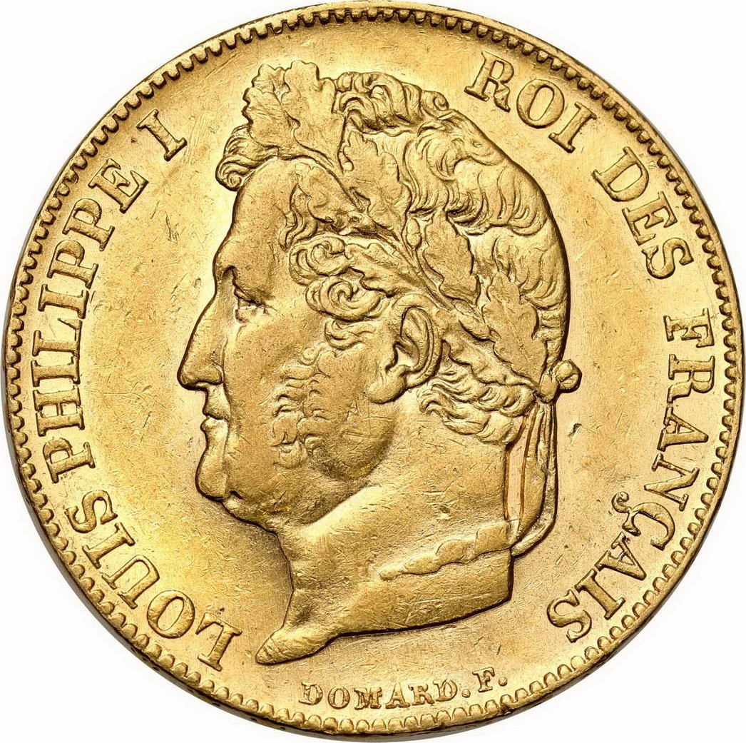 Francja. Ludwik Filip I 20 franków 1847 A