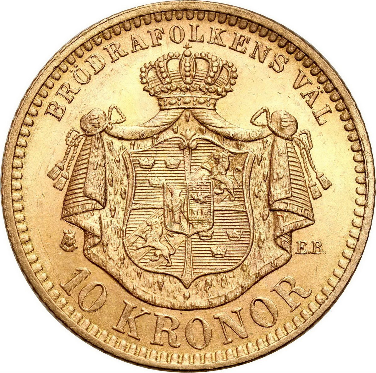 Dania. Fryderyk VIII 10 koron 1901