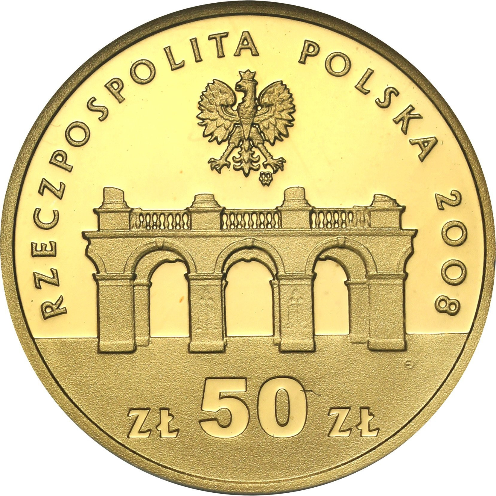 50 złotych 2008 Rocznica Odzyskania Niepodległości Piłsudski GCN PR70