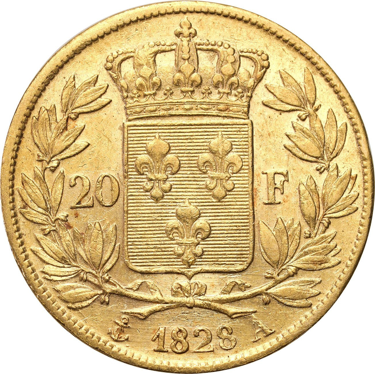 Francja Karol X 20 franków 1828 A Paryz