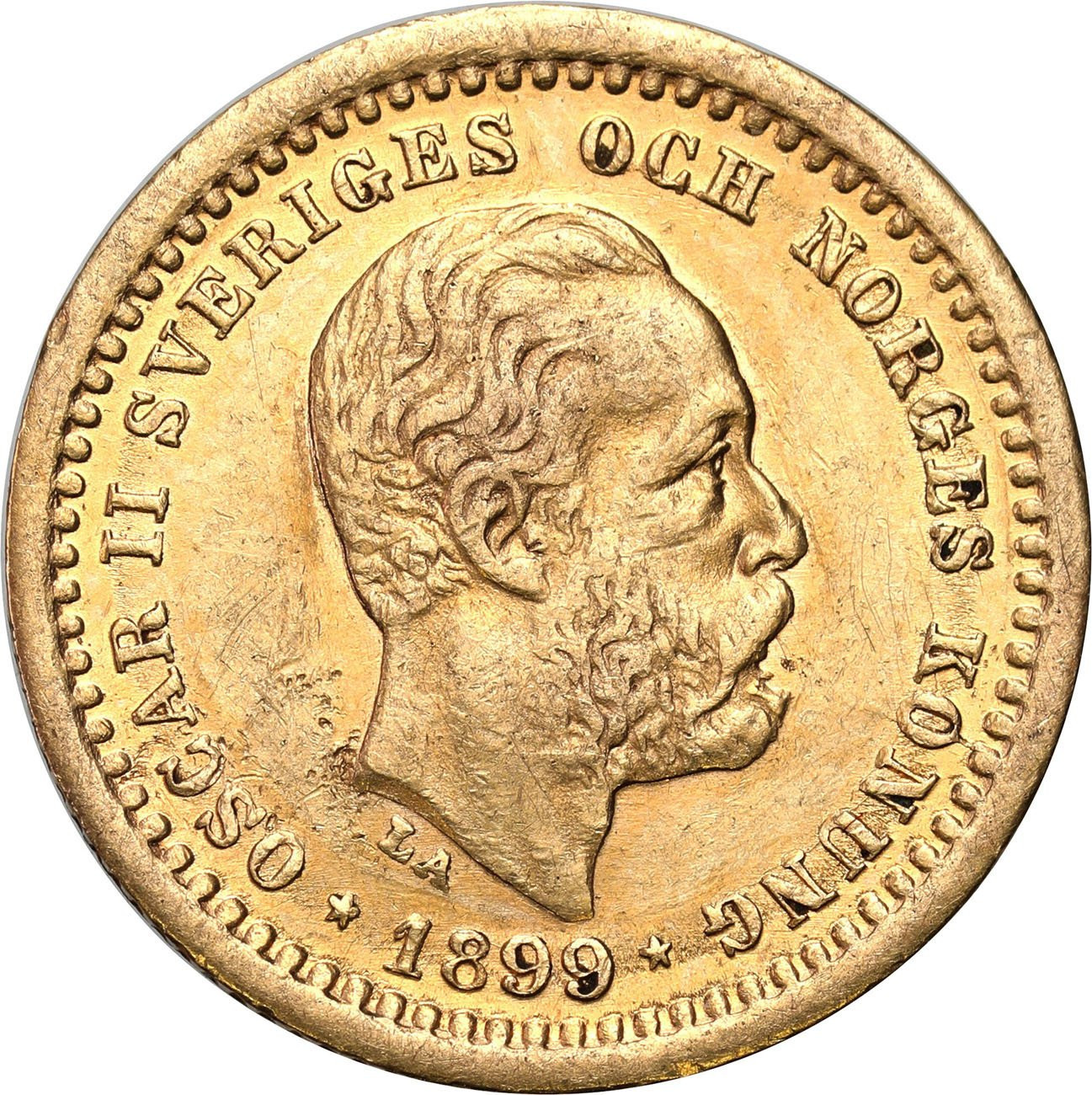Szwecja Oskar II 5 koron 1899