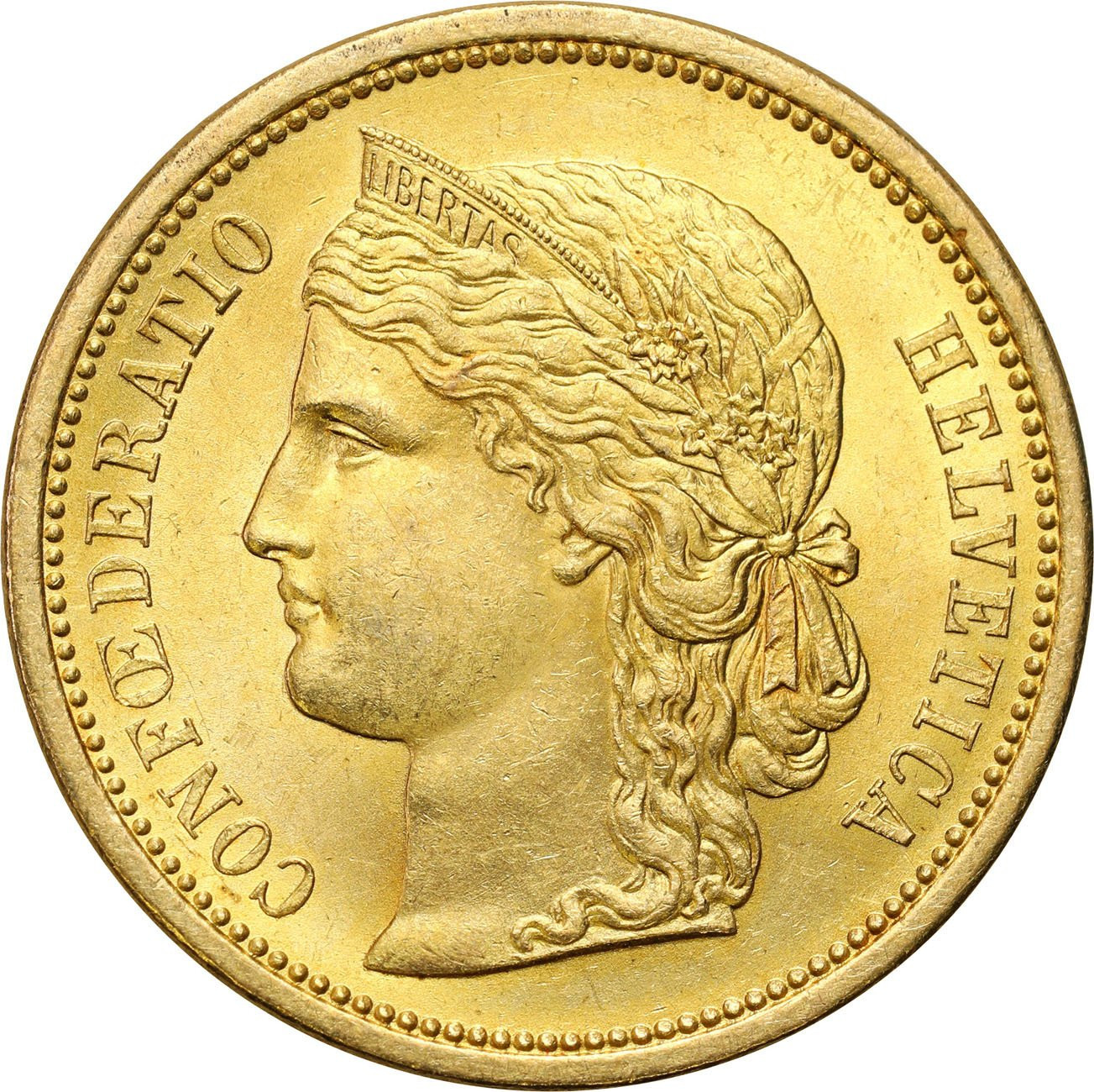 Szwajcaria. 20 franków 1883 - PIĘKNE