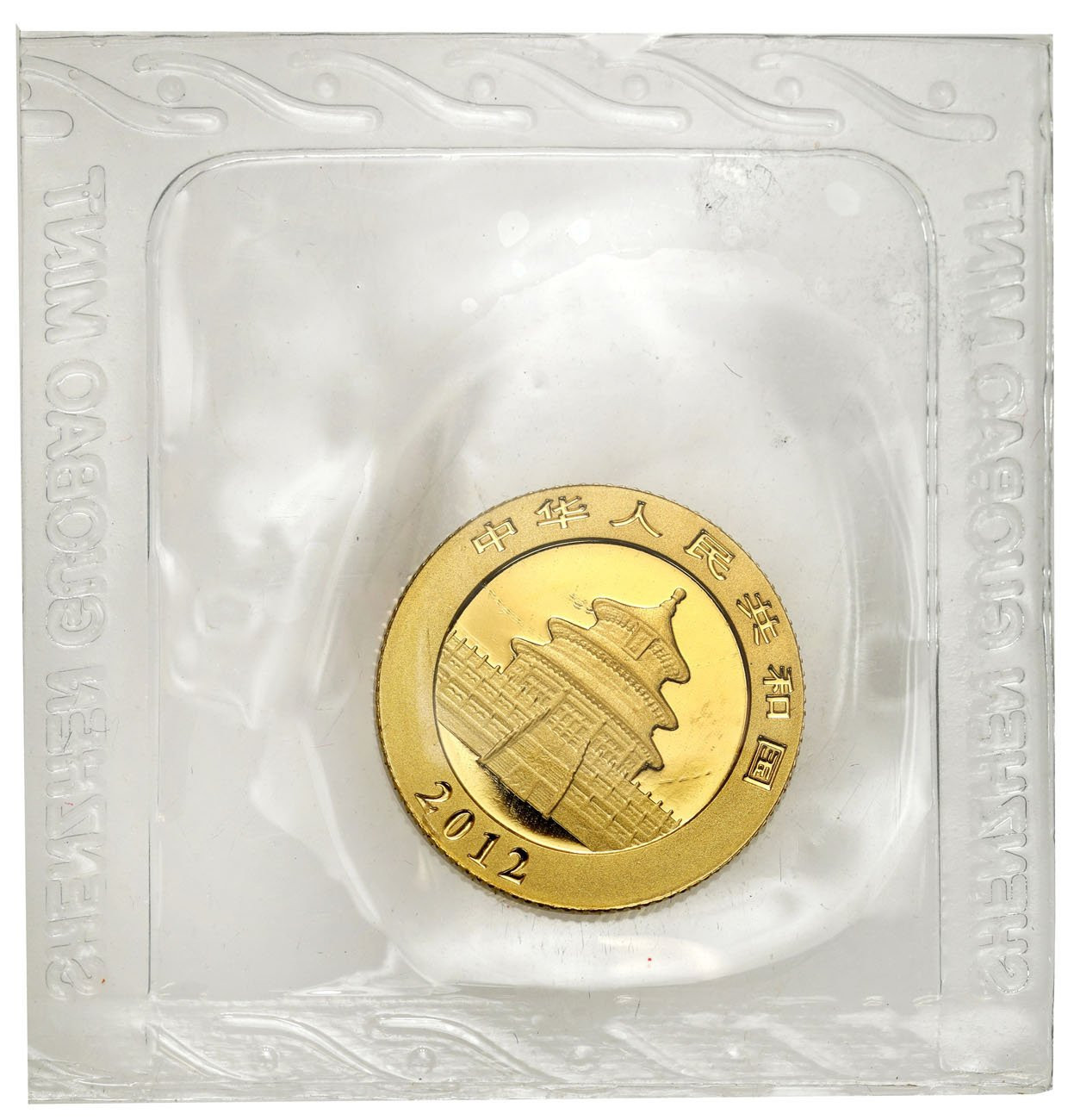 Chiny 50 yuan 2012 Panda - 1/10 uncji złota