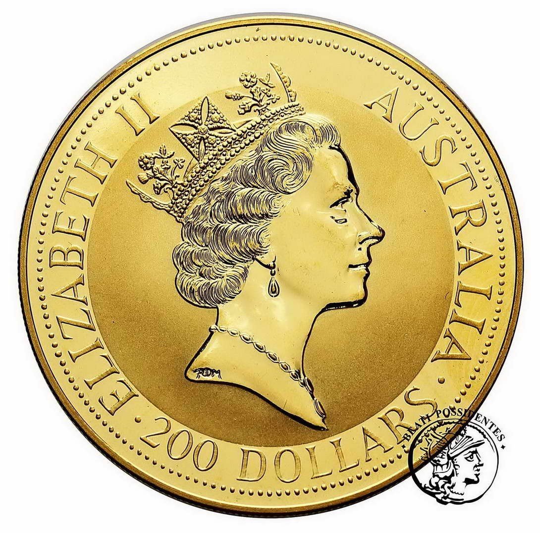 Australia Elżbieta II 200 Dolarów 1993 kangur (2 Oz Au 999) st.L