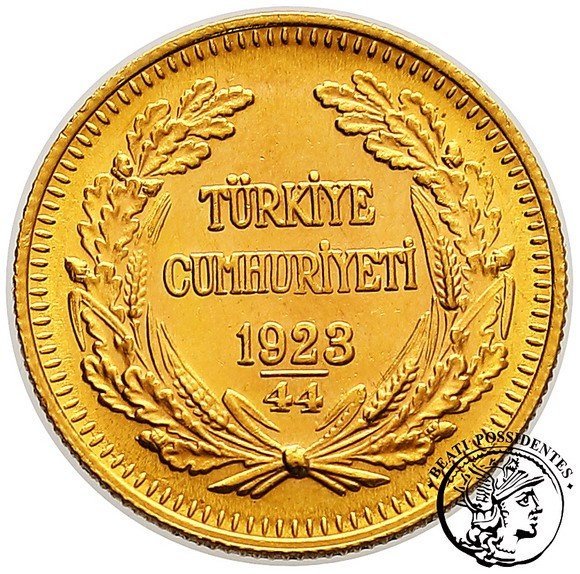 Turcja Ataturk 100 Piastrów 1967 st. 2+