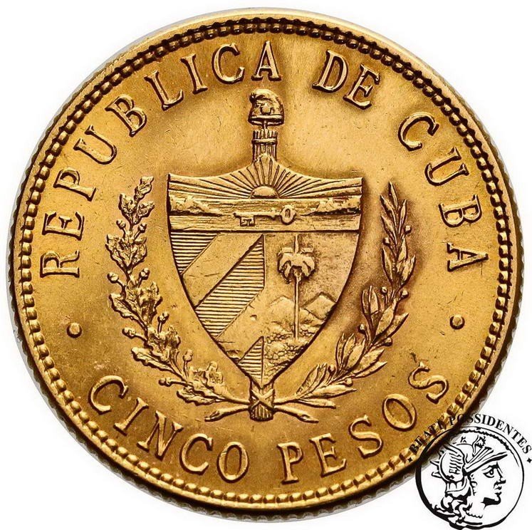 Kuba 5 Pesos 1916 Filadelfia st. 1-
