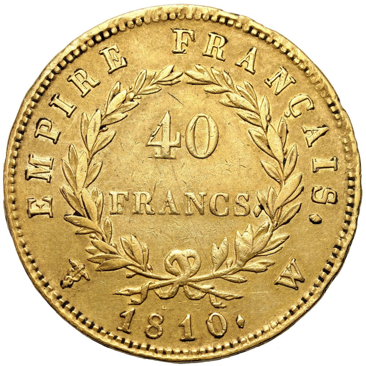 Francja Napoleon I. 40 franków 1810 W (Lille)