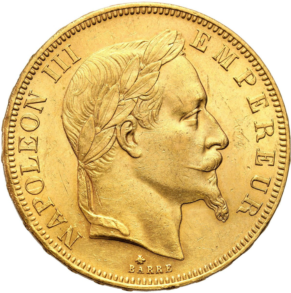 Francja. Napoleon III. 50 franków 1864 A, Paryż