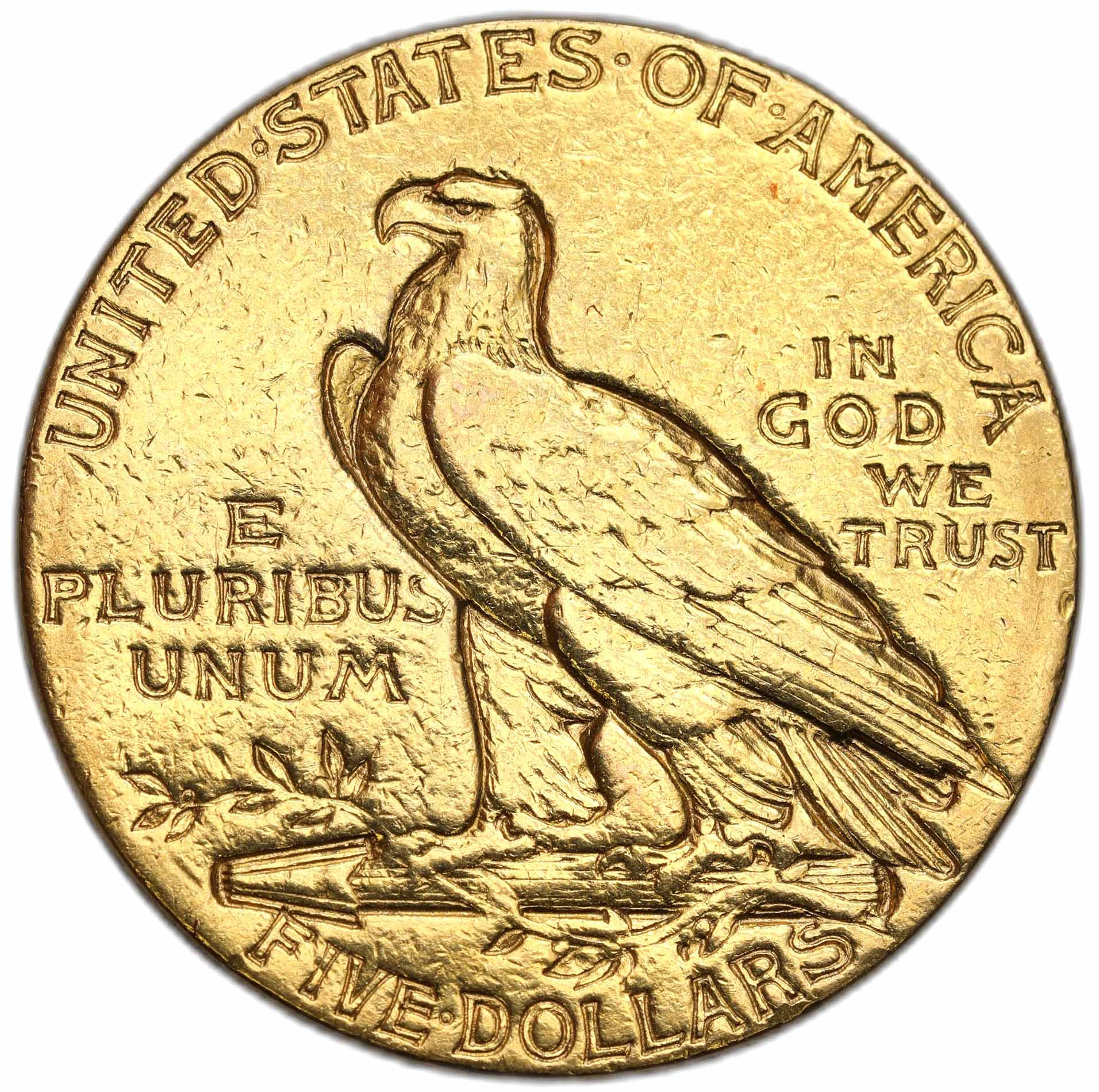 USA. Złote 5 dolarów 1911 Indianin