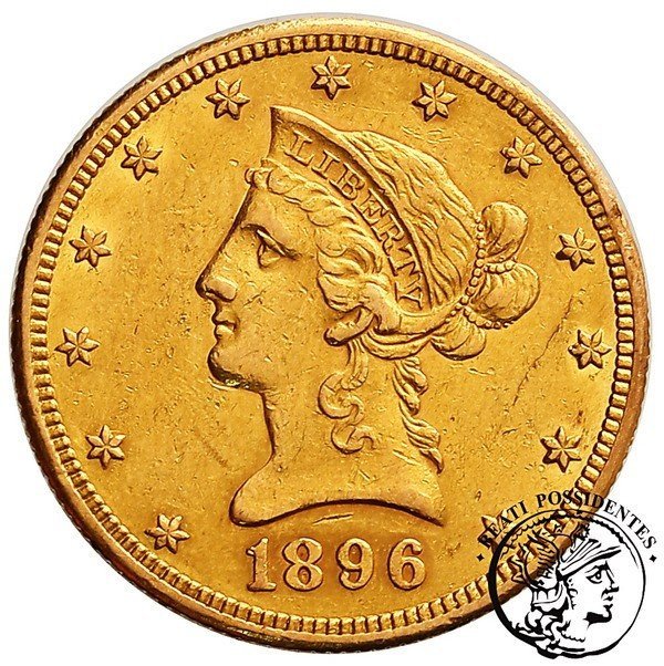 USA 10 $ dolarów 1896 S (San Francisco) st. 2-/3+