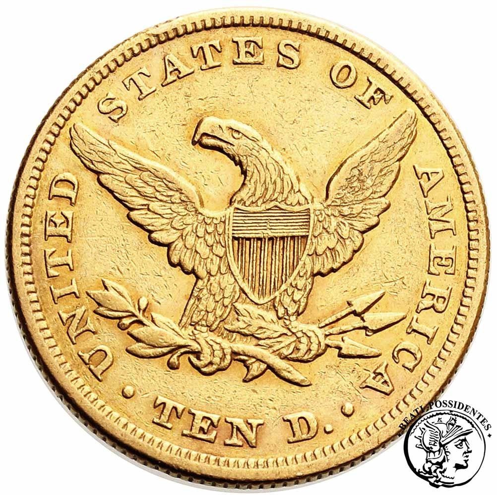 USA 10 dolarów 1854 Philadelphia st. 3