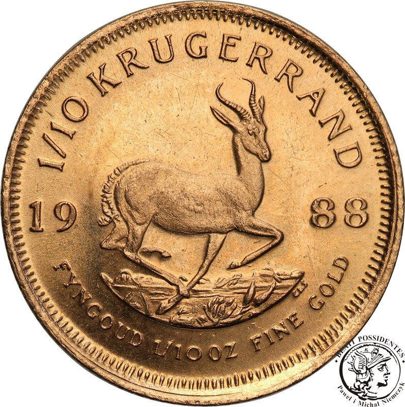 RPA 1/10 Krugerranda 1988 (1/10 uncji złota) st.1