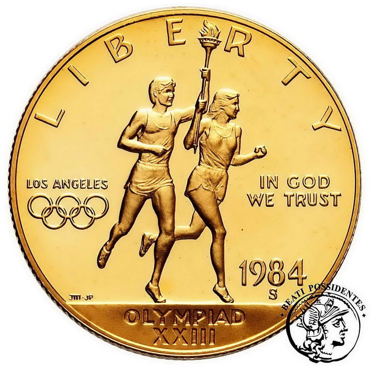 USA 10 $ dolarów 1984s Olimpiada Los Angeles st.L
