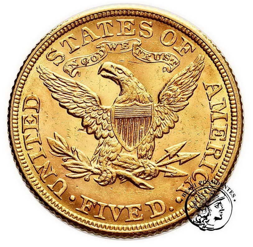 USA 5 $ dolarów 1881 Philadelfia st.2