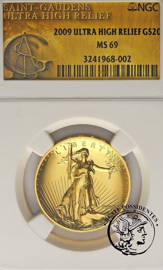 USA Saint-Gaudens złoto NGC MS 69