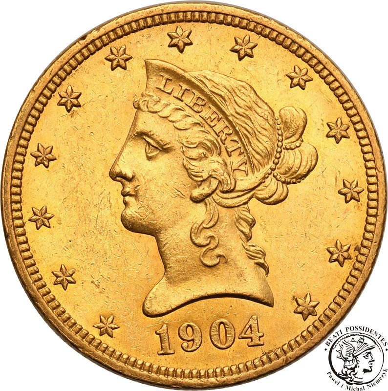 USA 10 dolarów 1904 Filadelfia  st.1