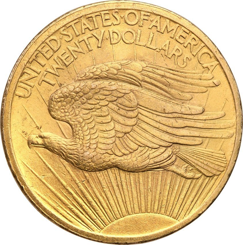 USA 20 dolarów 1907 Philadelphia st.1-