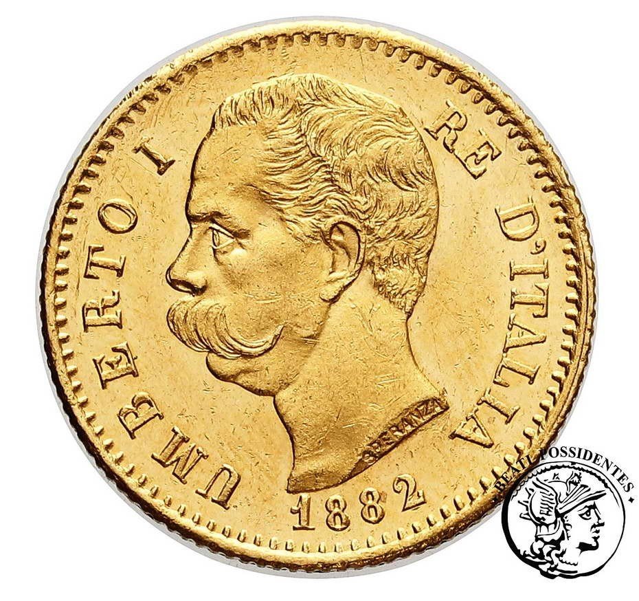 Włochy Umberto I 1882 20 lirów st. 2+