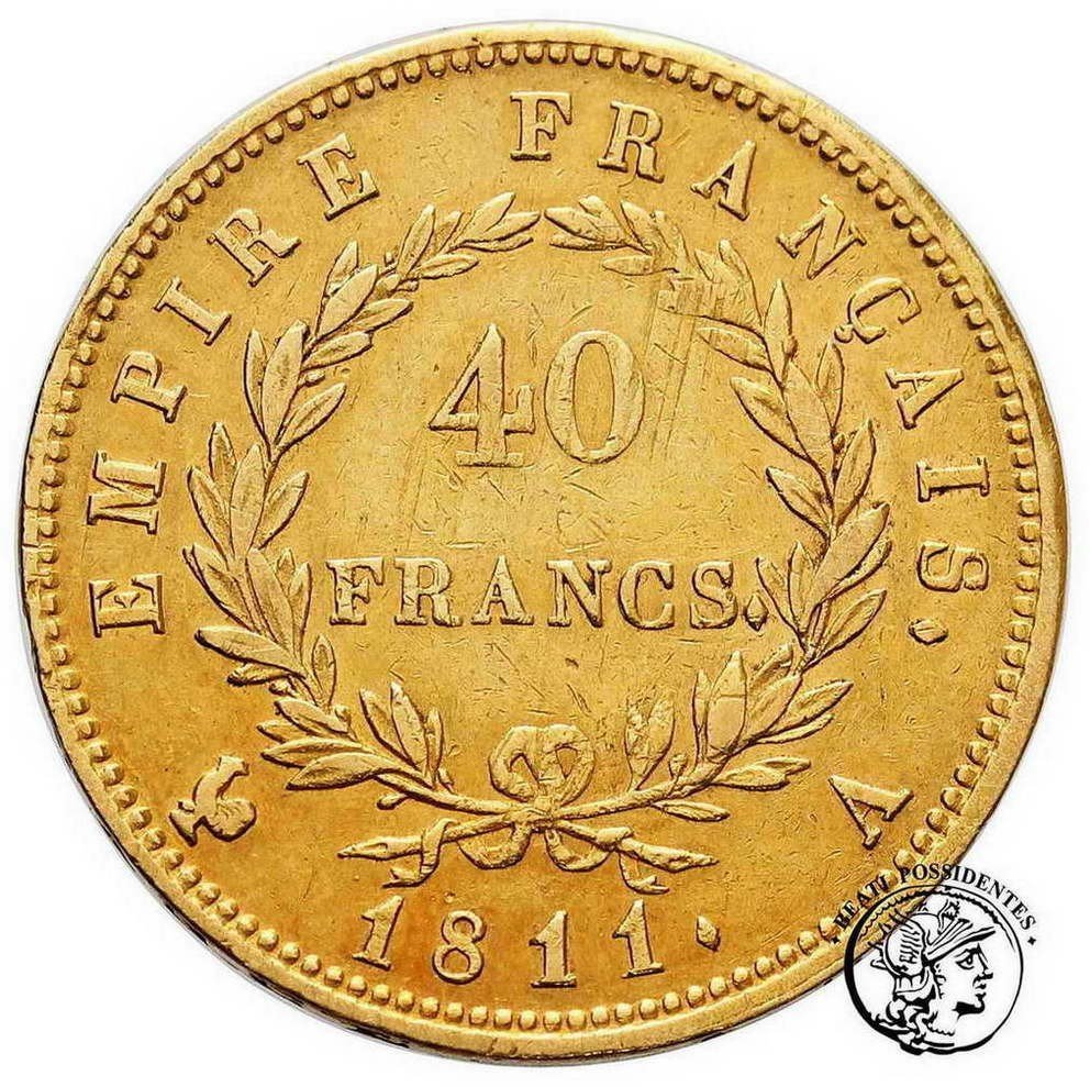 Francja 40 franków 1811 A Paryż st.3+