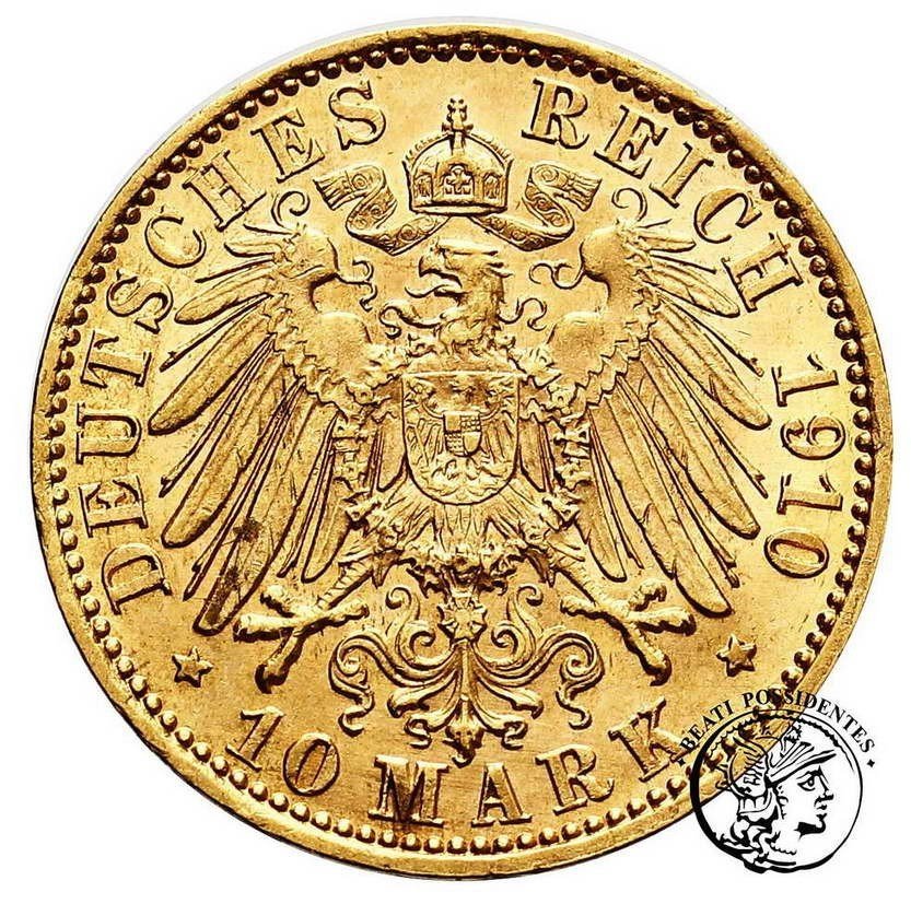 Niemcy Prusy 10 Marek 1910 A Wilhelm II st.1-