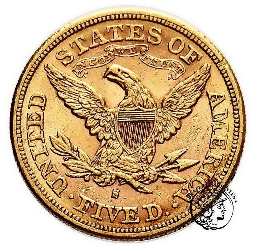 USA 5 $ dolarów 1880 S San Francisco st.2-