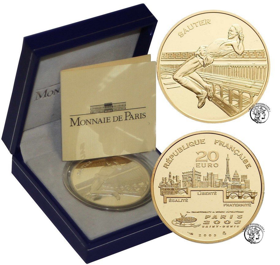 Francja 20 Euro 2003 skok wzwyż st. L