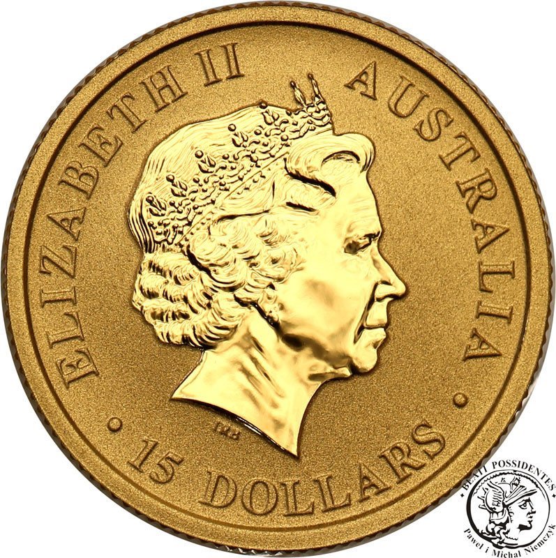 Australia 15 dolarów 2010 (1/10 uncji złota) kangury st.L