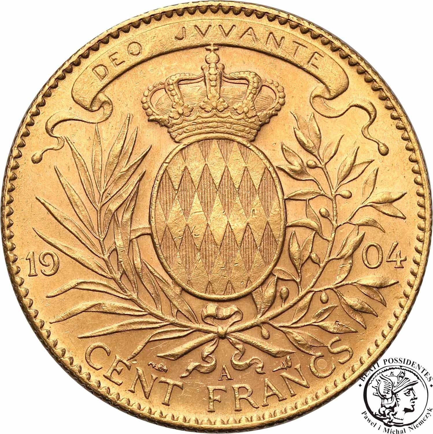 Monako 100 franków 1904 st. 1-
