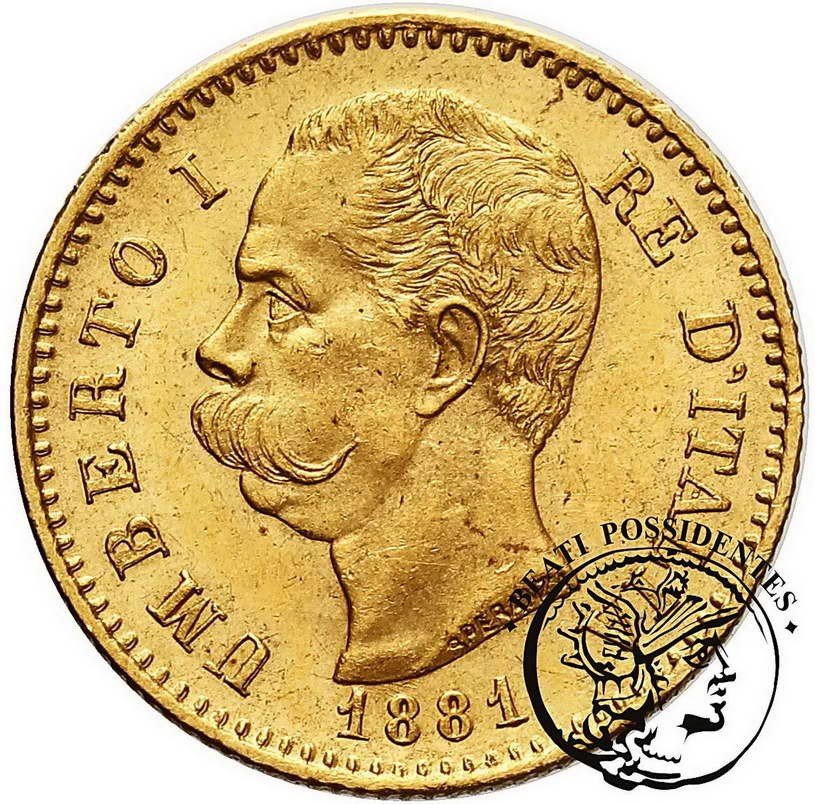 Italia Umberto I 20 lirów 1881 st. 1-