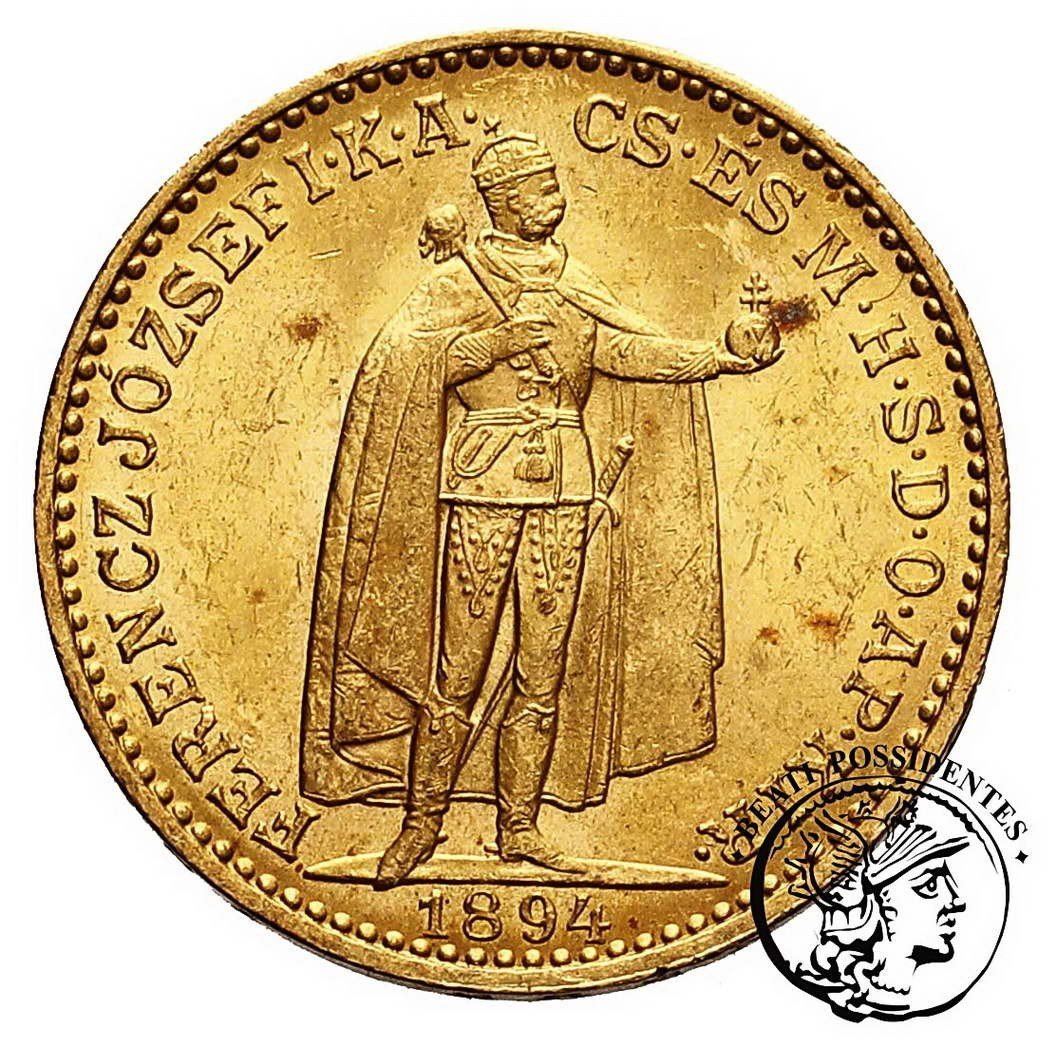 Węgry Franciszek Józef I 20 Koron 1894 Kremnica st. 2+
