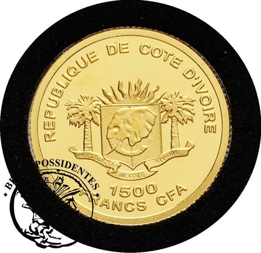 Wybrzeże Kości Słoniowej 1500 franków 2009 st.L