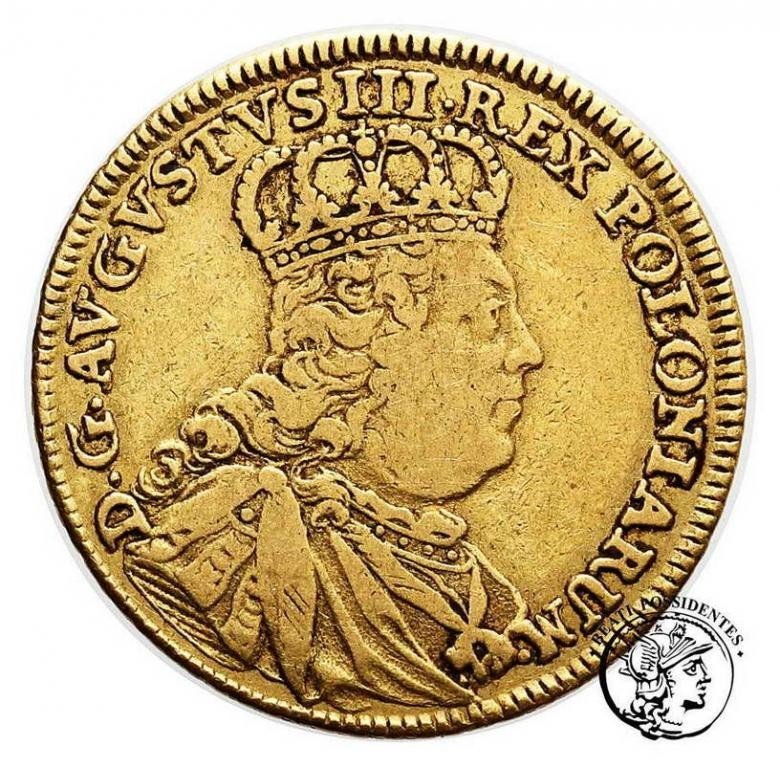 Polska August III Sas Augustdor (5Th) 1754 st. 3