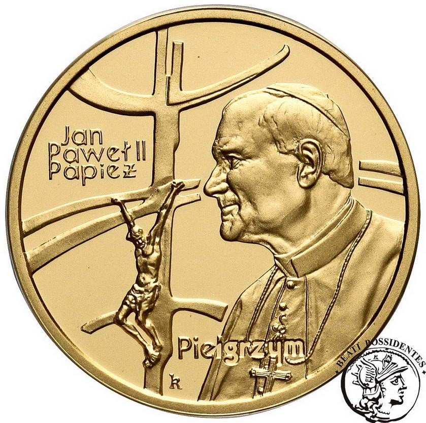 Polska 100 zł 1999 Jan Paweł II Papież Pielgrzym st. L  stempel lustrzany