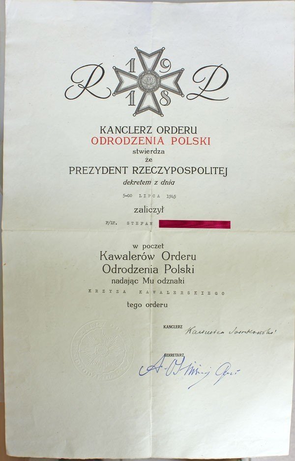 Polonia Restituta - rzadkie nadanie