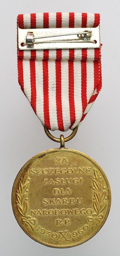 Medal &quot;ZA SZCZEGÓLNE ZASŁUGI DLA SKARBU NARODOWEGO R.P.&quot;, 1 klasa