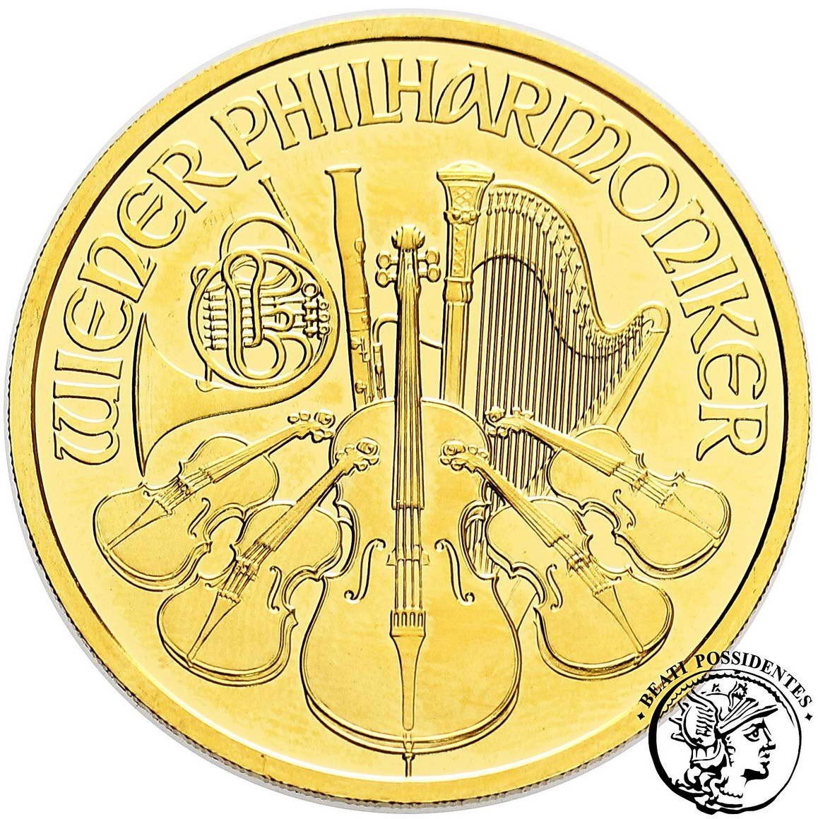 Austria Filharmonia 100 Euro 2009 Uncja czystego złota st.1
