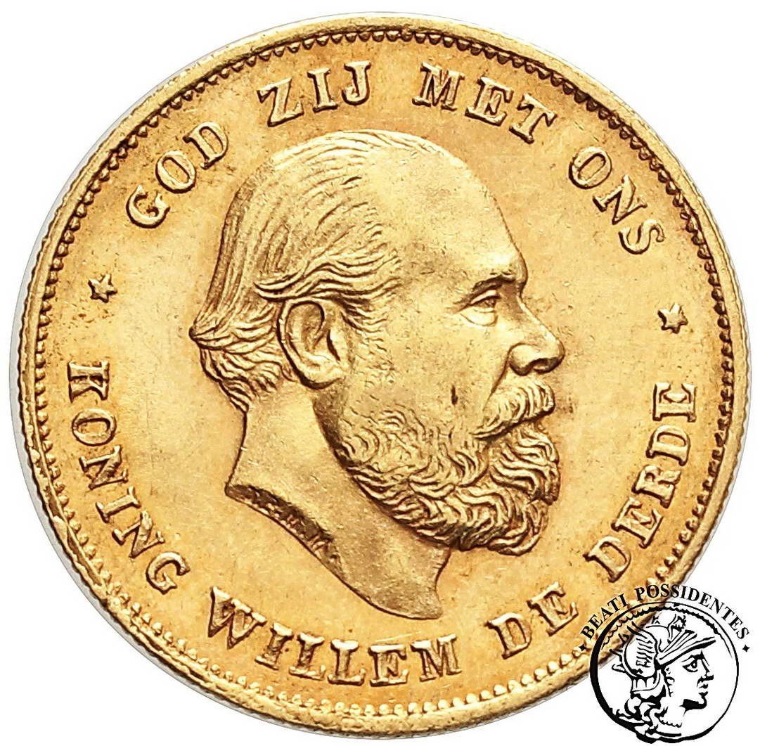 Holandia Wilhelm 10 Guldenów 1875 st. 2