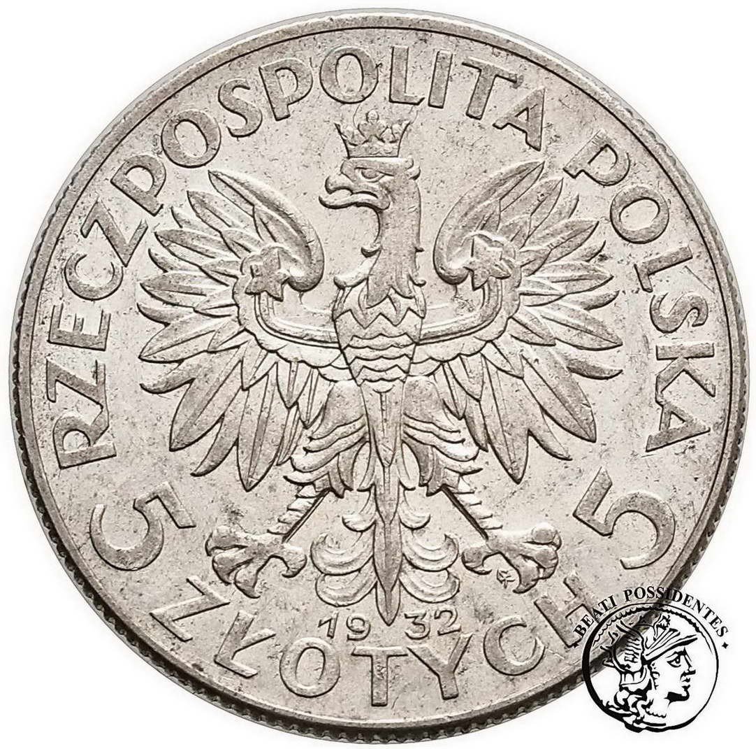Polska II RP 5 złotych 1932 znak mennicy st. 2