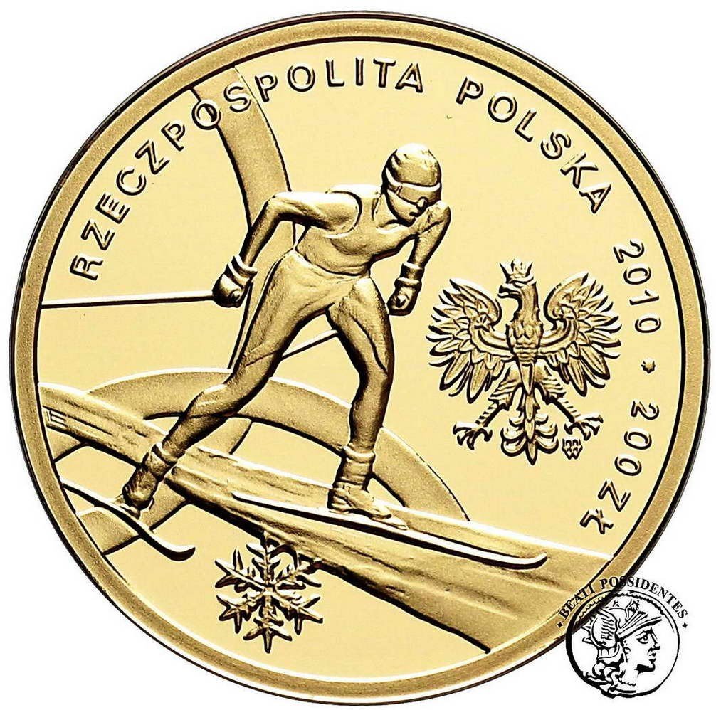 III RP 200 złotych 2010 Olimpiada Vancouver 2010 st. L