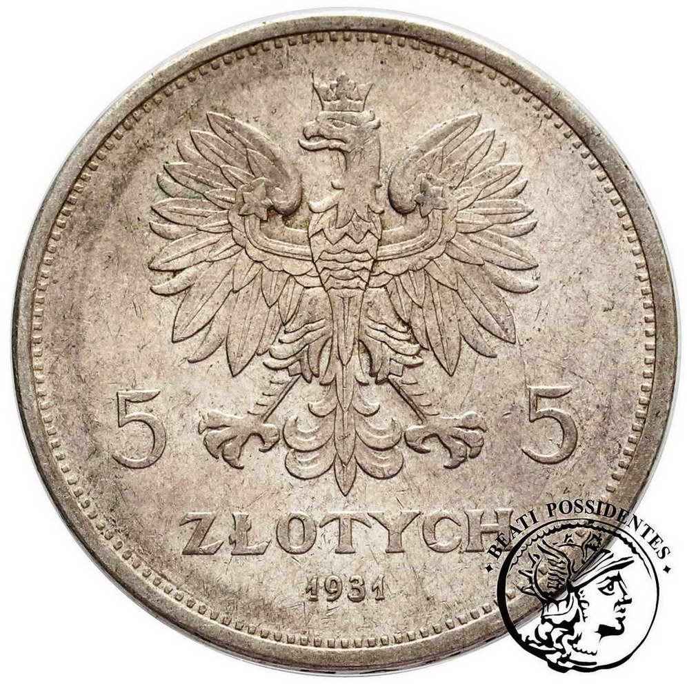 Polska II RP 5 złotych 1931 Nike st. 3+