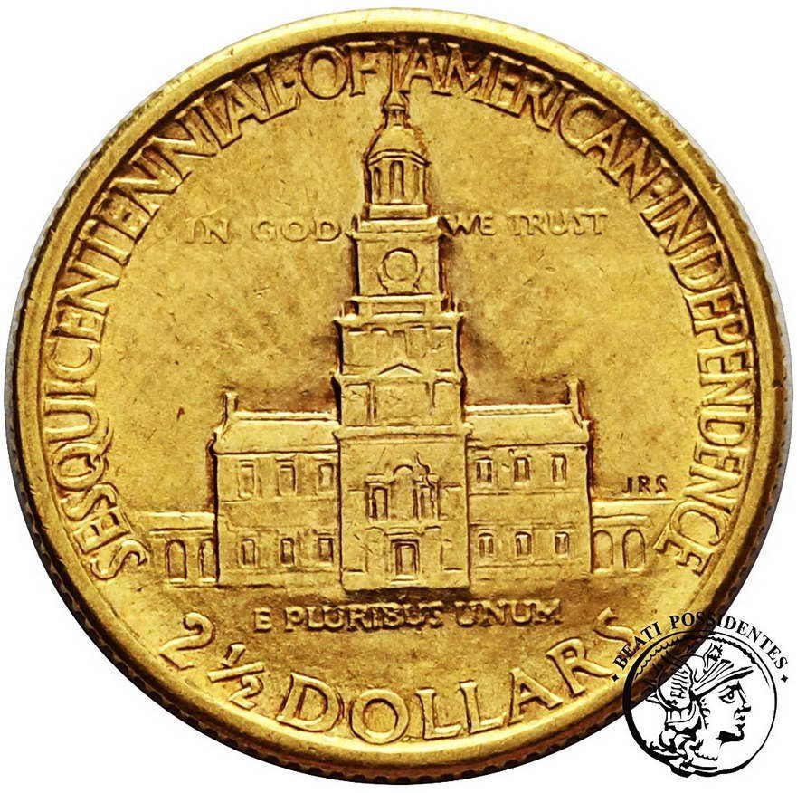 USA 2 1/2 $ dolara 1926 150 lat niepodległości st. 1-