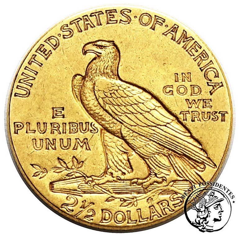 USA 2 1/2 $ dolara 1914 Philadelphia st. 3+
