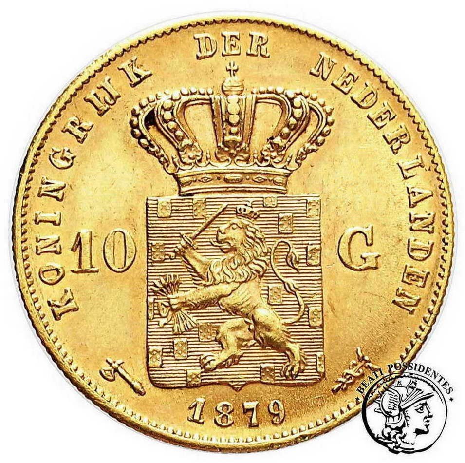 Holandia 10 Guldenów 1879 Wilhelm st.1-