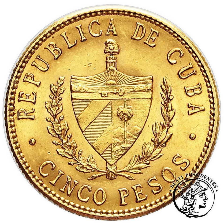 Kuba 5 Pesos 1916 st.3+