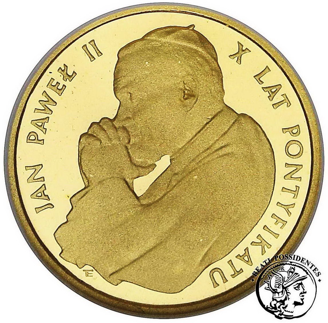 Polska 1000 zł 1988 Jan Paweł II X-lat Pontyfikatu NGC PF 69 ULTRA